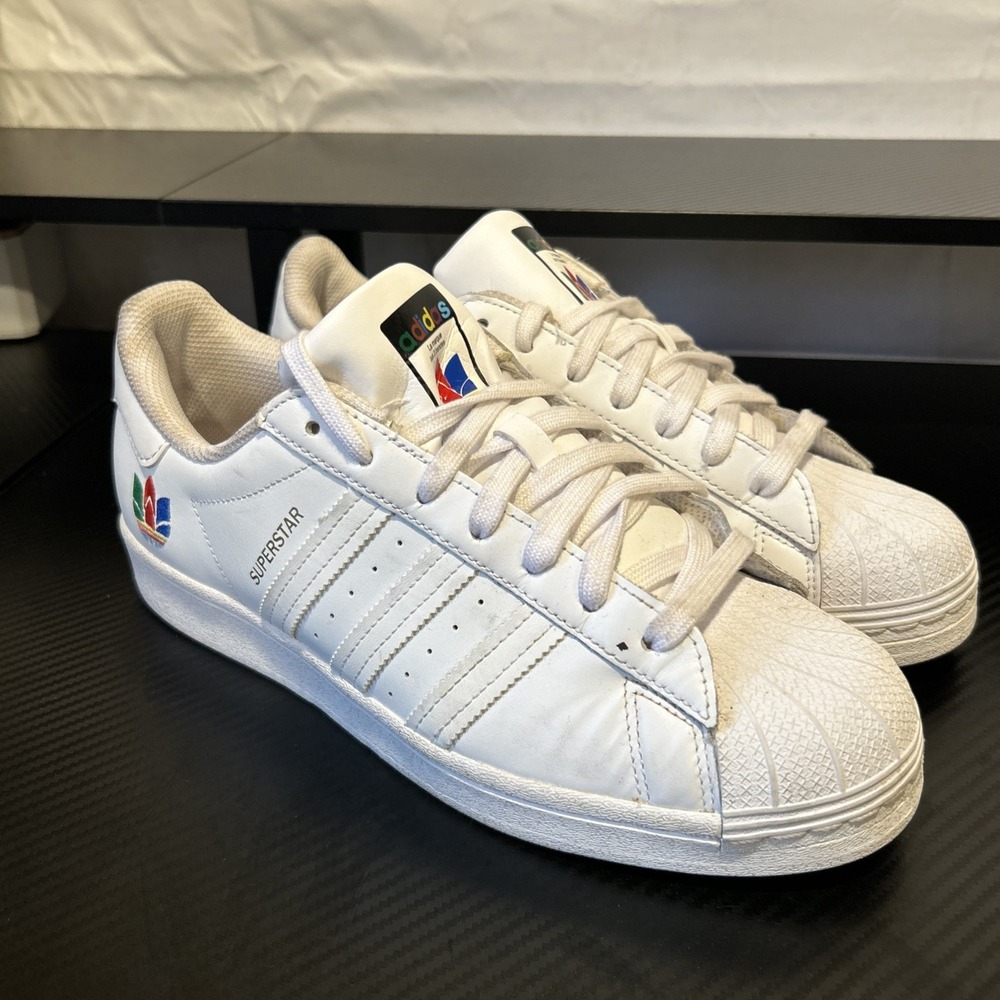 Adidas Superstar W Sneakers Shoes Trefoil White Women's 9.5